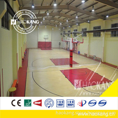wood grain Pattern PVC Basketball Floor